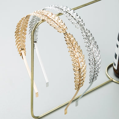 Metal Leaf Headband (Gold/Silver)