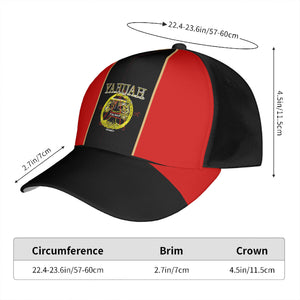 A-Team 01 Red Designer Curved Brim Baseball Cap