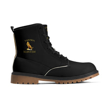 Load image into Gallery viewer, Yahusha-The Lion of Judah 01 Voltage PU Leather Brown Outsole Boots (Black)