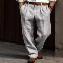 Load image into Gallery viewer, Solid Color Double Pleated Linen Pants (5 colors)