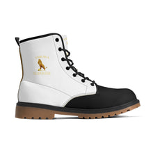 Load image into Gallery viewer, Yahusha-The Lion of Judah 01 Voltage PU Leather Brown Outsole Boots (White)