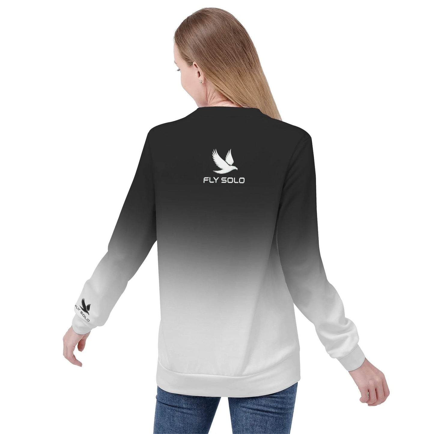 Outspoken Designs 03-03 "Fly Solo Night/Day" Women's Drop Shoulder Sweatshirt