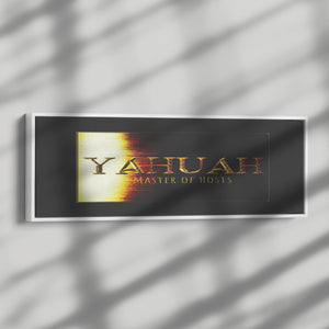 Yahuah-Master of Hosts 01-03 Panoramic Framed Canvas Print