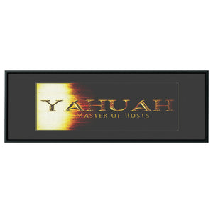 Yahuah-Master of Hosts 01-03 Panoramic Framed Canvas Print