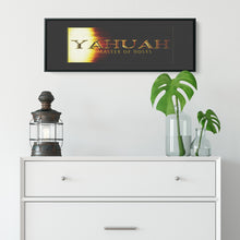 Load image into Gallery viewer, Yahuah-Master of Hosts 01-03 Panoramic Framed Canvas Print