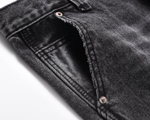 Carhartt Style Patchwork Baggy Male Denim Jeans