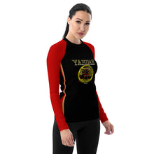Load image into Gallery viewer, A-Team 01 Red Ladies Designer Rash Guard