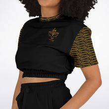 Load image into Gallery viewer, BREWZ Elected Designer Fashion Cropped Short Sleeve Sweatshirt