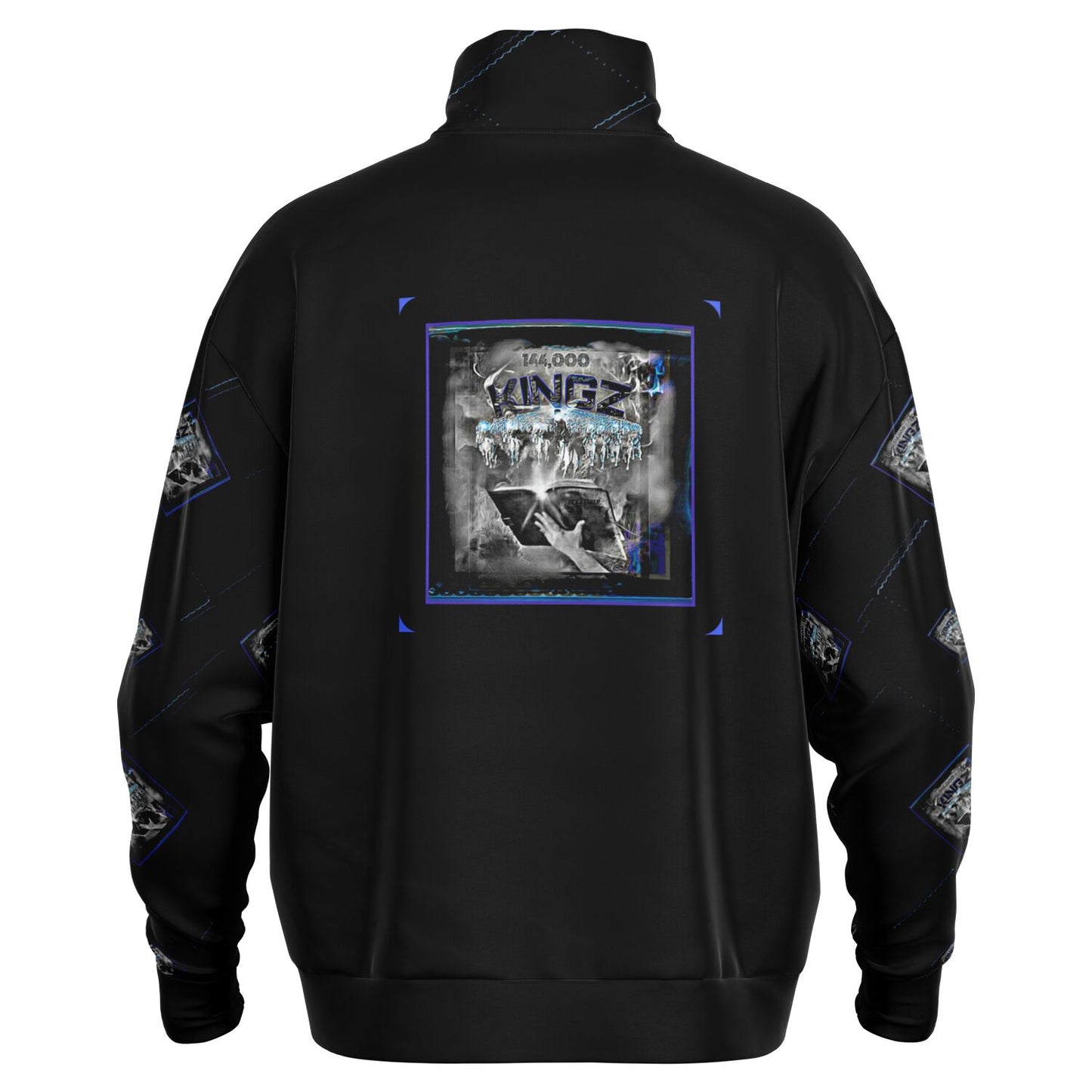 144,000 KINGZ 01 Men's Designer Heavyweight Oversized Quarter Zip Sweatshirt