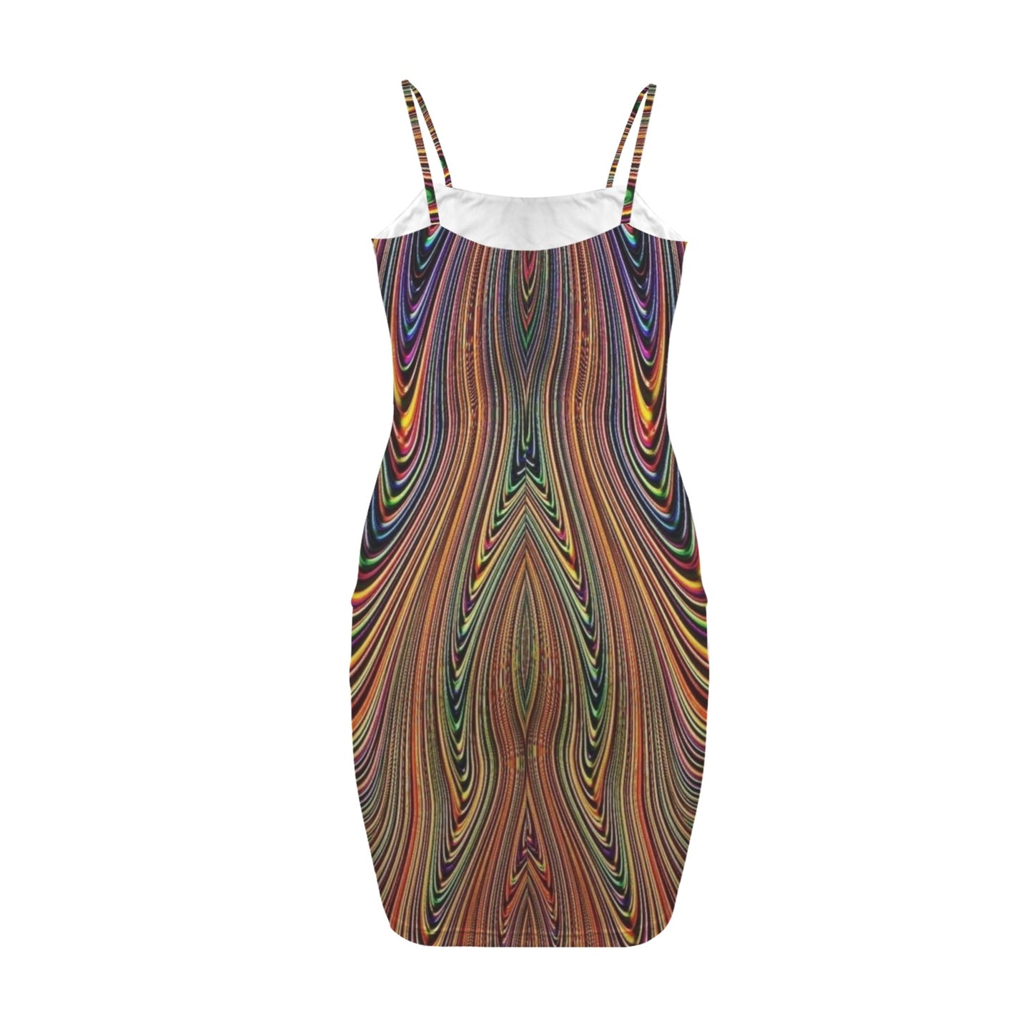 Colorful Creations by KTJ 01-01 Designer Backless Spaghetti Strap Bodycon Dress