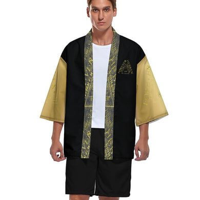 I AM HEBREW 03-01 Men's Designer Drop Shoulder Kimono Cardigan