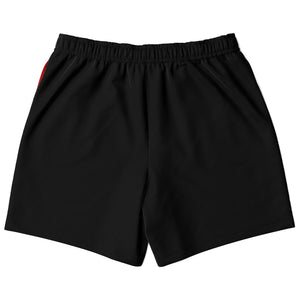 A-Team 01 Red Men's Designer Athletic Board Shorts