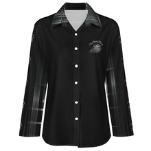 Load image into Gallery viewer, TRP Matrix 03 Designer Collared Irregular Hem Button Up Long Sleeve Blouse