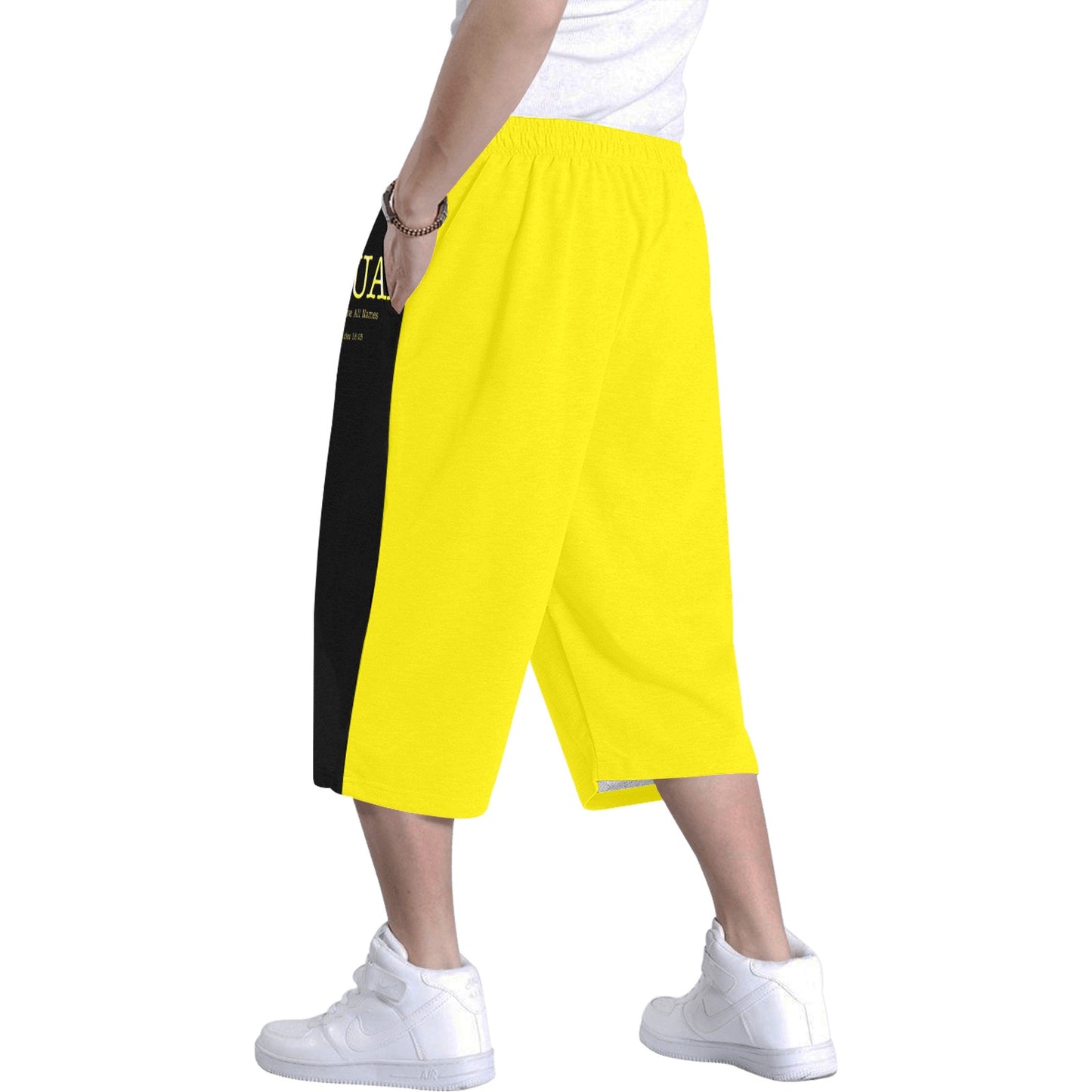 Yahuah-Name Above All Names 02-02 Men's Designer Capri Pants