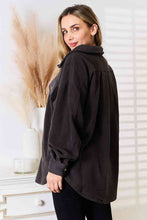 Load image into Gallery viewer, Heimish Cozy Girl Charcoal Color Shacket