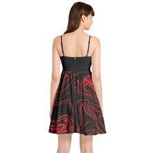 Load image into Gallery viewer, TRP Maze 01-01 Designer V-neck Spaghetti Strap Flare Hem Mini Dress
