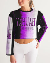 Load image into Gallery viewer, Yahuah-Master of Hosts 01-02 Designer Drop Shoulder Cropped Sweatshirt