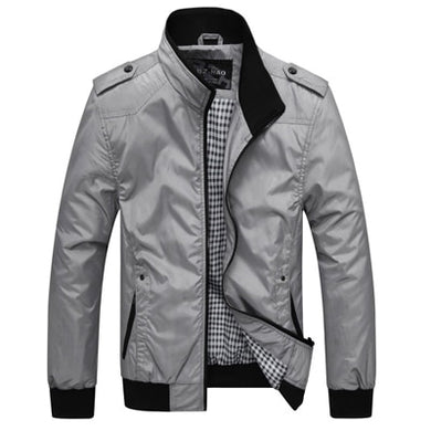 Slim Fit Stand Collar Casual Jacket (5 colors)