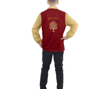 Load image into Gallery viewer, Yahuah-Tree of Life 01 Election Men&#39;s Designer Lapel Collar Quarter Zip Sweatshirt