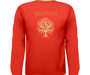 Yahuah-Tree of Life 01 Elected Men's Designer Long Sleeve T-shirt