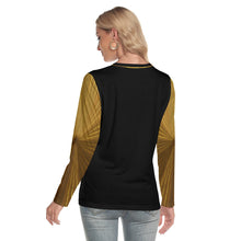 Load image into Gallery viewer, Yahuah-Tree of Life 02-03 Voltage Ladies Designer Round Neck Long Sleeve T-shirt