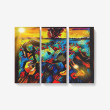 Load image into Gallery viewer, Freshtastic Horse 01-01 Three Piece Framed Canvas Wall Art