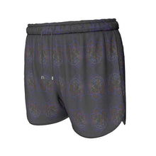 Load image into Gallery viewer, Floral Embosses: Roses 01 Patterned Ladies Designer Running Shorts