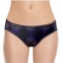 Load image into Gallery viewer, Floral Embosses: Roses 01 Patterned Ladies Designer Briefs