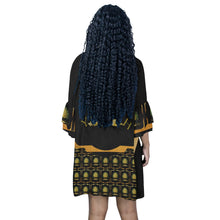Load image into Gallery viewer, Yahuah-Tree of Life 03-01 Designer V-neck Half Sleeve Mini Dress