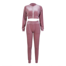 Load image into Gallery viewer, Diamond Velvet Tracksuit