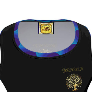 Yahuah-Tree of Life 01 Royal Men's Designer Flowy Sleeveless T-shirt