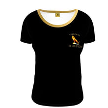 Load image into Gallery viewer, Yahusha-The Lion of Judah 01 Ladies Designer Scoop Neck T-shirt