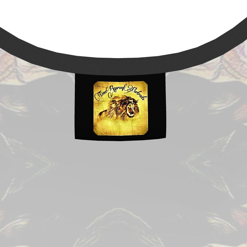 Estampados florales: Roses 06-01 Camiseta sin mangas con cuello redondo y diseño para mujer