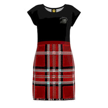 Load image into Gallery viewer, TRP Twisted Patterns 06: Digital Plaid 01-05A Designer Tunic T-shirt Dress