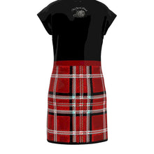 Load image into Gallery viewer, TRP Twisted Patterns 06: Digital Plaid 01-05A Designer Tunic T-shirt Dress