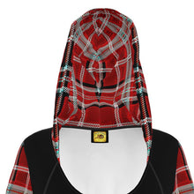 Load image into Gallery viewer, TRP Twisted Patterns 06: Digital Plaid 01-05A Designer Hoodie Dress