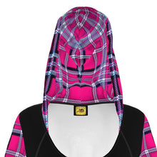 Load image into Gallery viewer, TRP Twisted Patterns 06: Digital Plaid 01-04A Designer Hoodie Dress