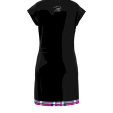 Load image into Gallery viewer, TRP Twisted Patterns 06: Digital Plaid 01-04A Designer Tunic T-shirt Dress