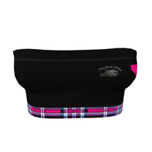 Load image into Gallery viewer, TRP Twisted Patterns 06: Digital Plaid 01-04A Designer Bandeau Bra