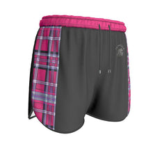 Load image into Gallery viewer, TRP Twisted Patterns 06: Digital Plaid 01-04A Ladies Designer Running Shorts