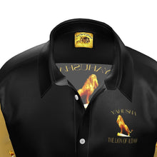 Load image into Gallery viewer, Yahusha-The Lion of Judah 01 Men&#39;s Designer Spread Collar Short Sleeve Dress Shirt