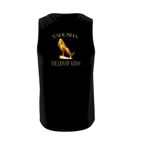 Yahusha-The Lion of Judah 01 Men's Designer Flowy Sleeveless T-shirt