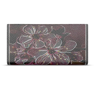 Floral Embosses: Pictorial Cherry Blossoms 01-04 Designer Travel Wallet