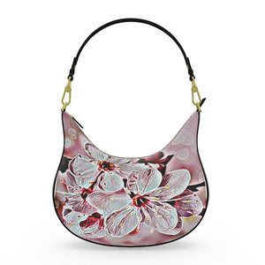 Floral Embosses: Pictorial Cherry Blossoms 01-03 Designer Hobo Bag