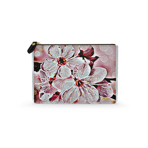 Floral Embosses: Pictorial Cherry Blossoms 01-03 Designer Leather Clutch Bag