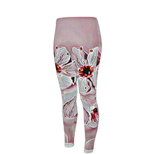 Load image into Gallery viewer, Floral Embosses: Pictorial Cherry Blossoms 01-03 Designer Cindy High Waist Leggings