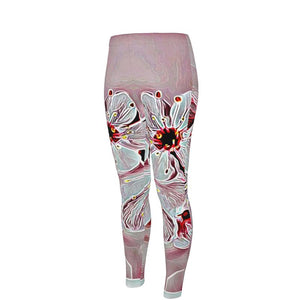 Floral Embosses: Pictorial Cherry Blossoms 01-03 Designer Cindy High Waist Leggings