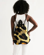 Load image into Gallery viewer, TRP Leopard Print 01 Designer Canvas Drawstring Bag