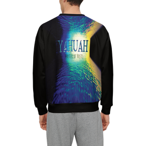 Yahuah-Master of Hosts 02-01 Men’s Designer Relaxed Fit Front Patch Sweatshirt