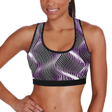 Load image into Gallery viewer, TRP Twisted Patterns 04: Weaved Metal Waves 01-01 Designer Sports Bra